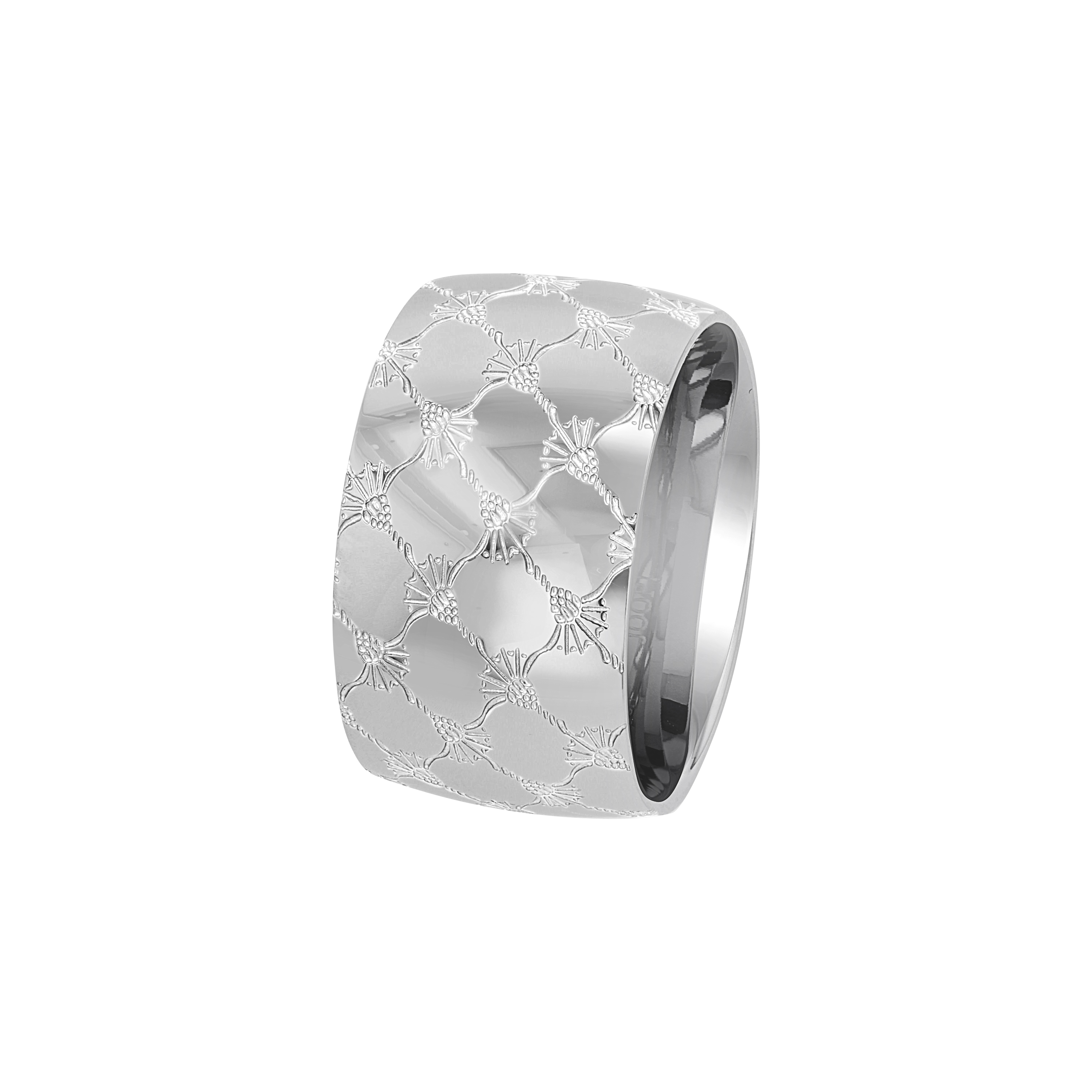 JOOP! Damen Ring 2039808 2039809 2039810 Edelstahl mit Kornblumenmuster