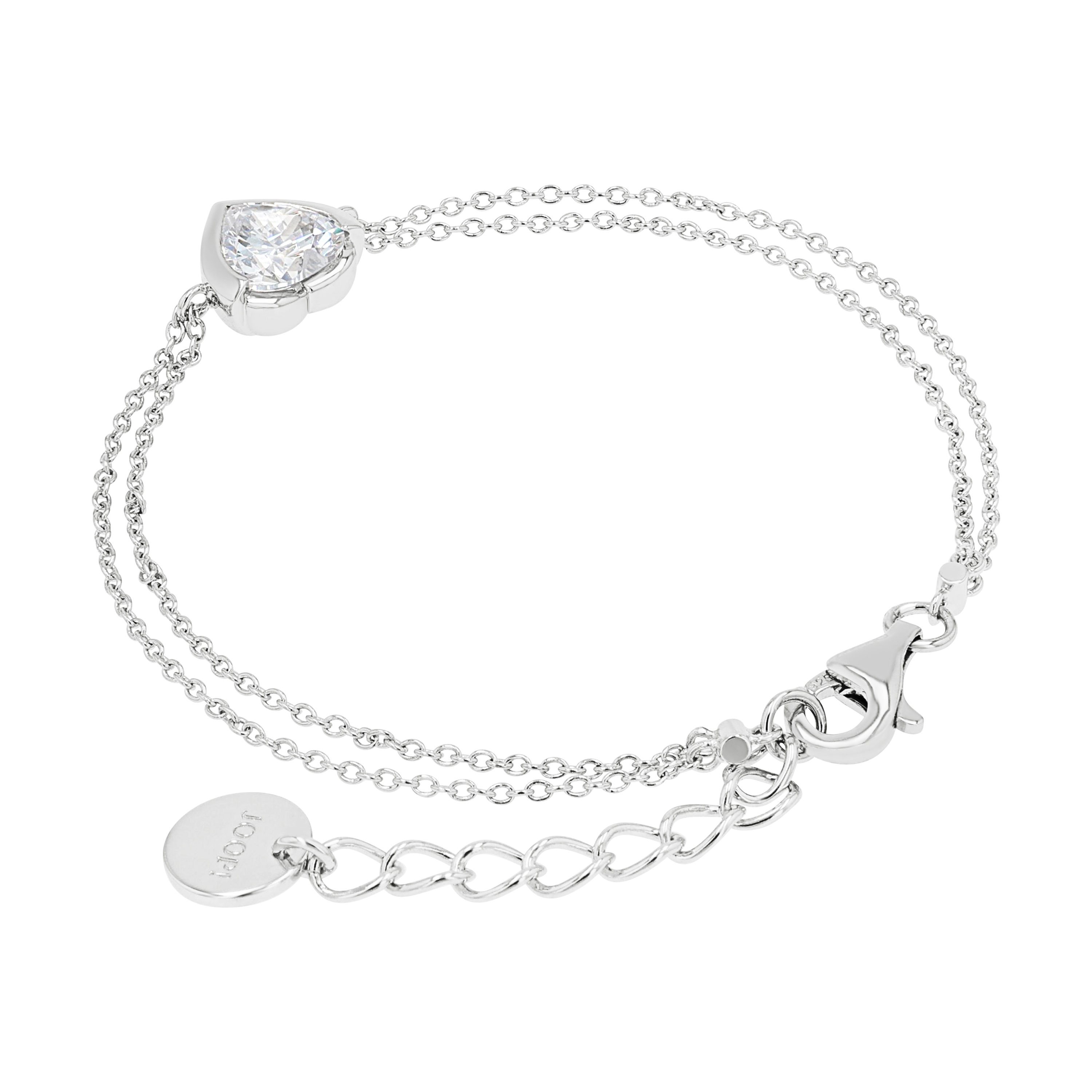 Joop! Damen Armband 2039690 Silber 925 mit Herz Zirkonia synth.