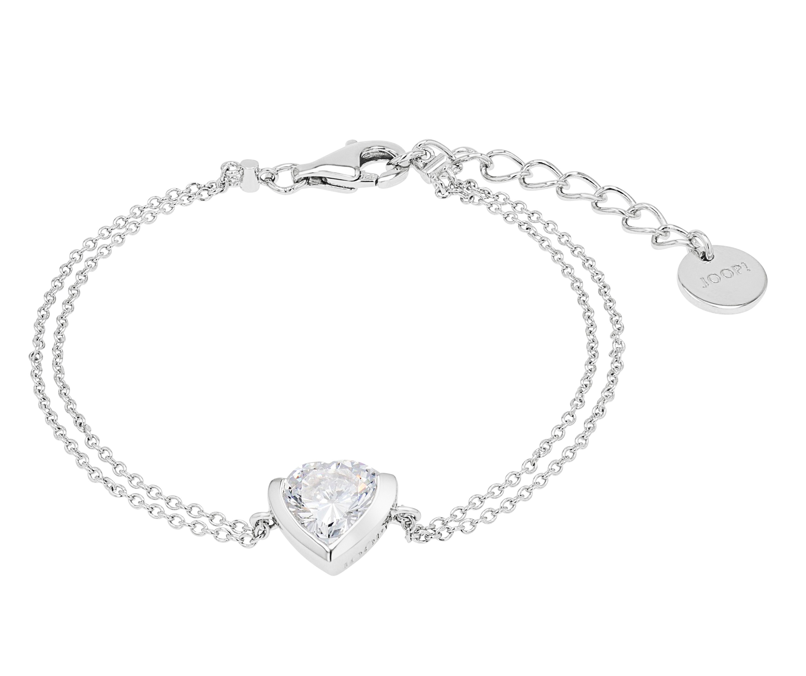 Joop! Damen Armband 2039690 Silber 925 mit Herz Zirkonia synth.