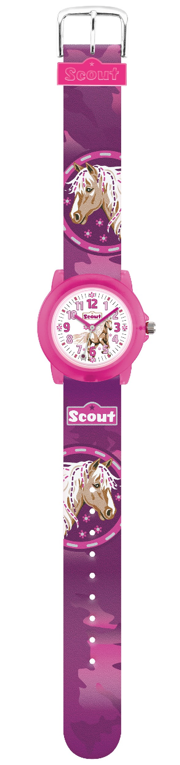 Scout Mädchen Armbanduhr Crystal 280305042 Pferd