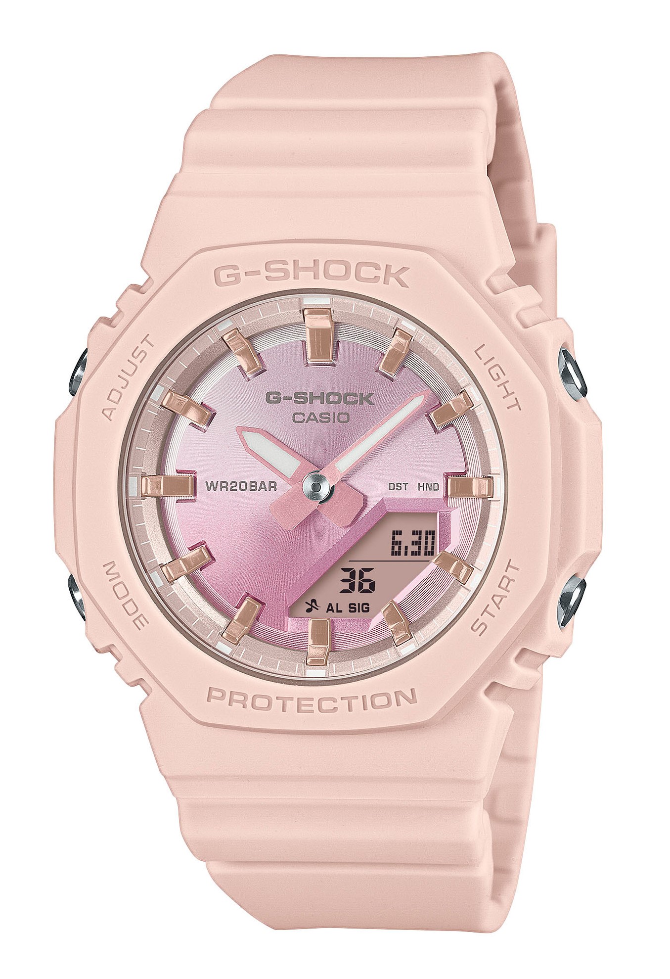 Casio Damen Armbanduhr G-Shock GMA-P2100SG-4AER rosa analog digital