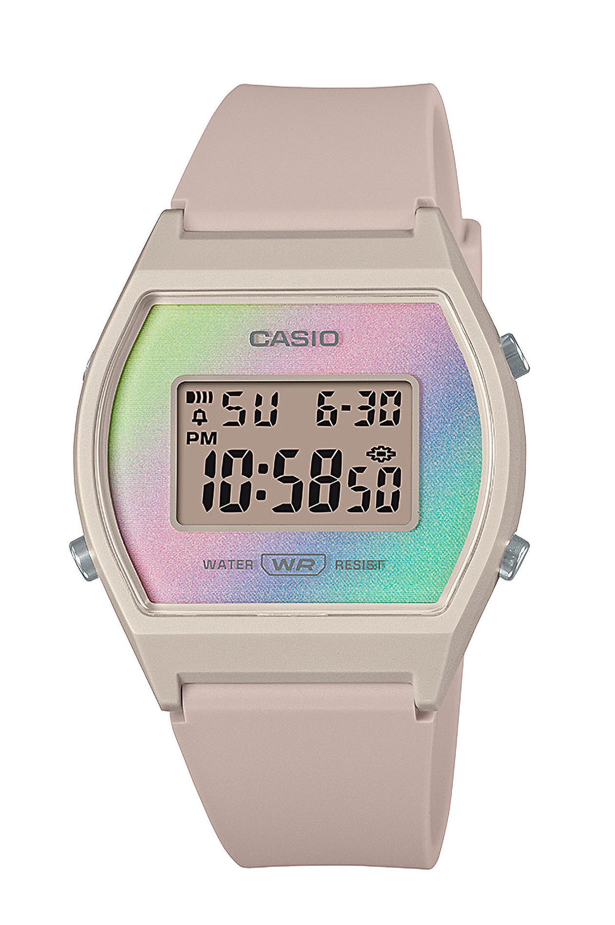 Casio Damen Armbanduhr LW-205H-4AEF beige digital 