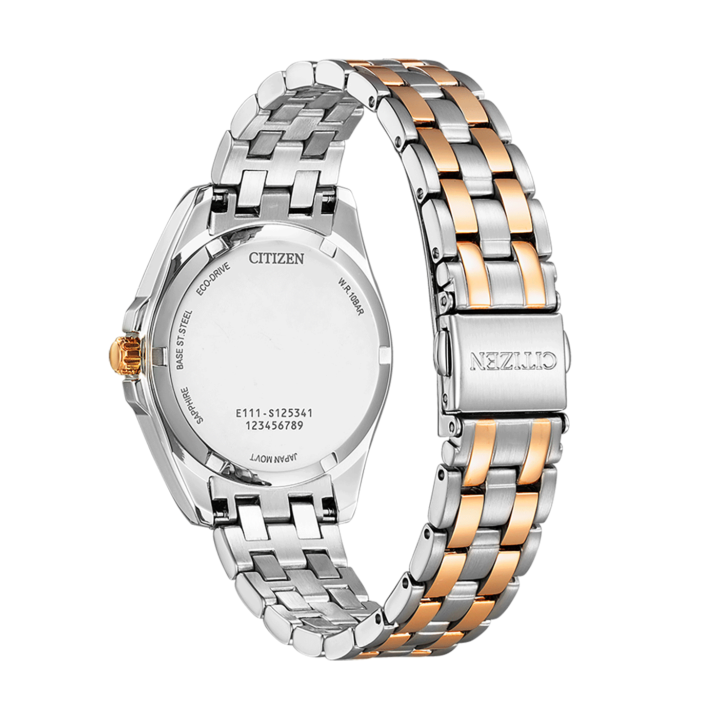 Citizen Damen Armbanduhr EO1213-85E Solar Eco Drive Edelstahl bicolor