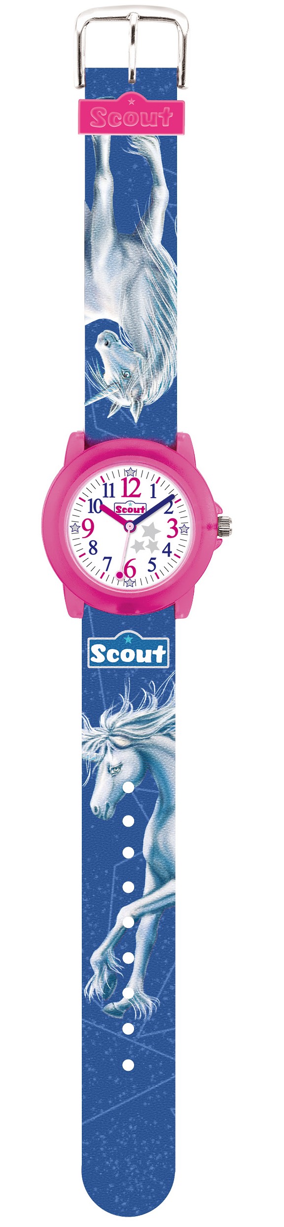 Scout Crystal 280305023 Kinderuhr Einhorn lila