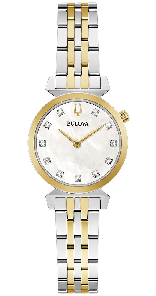 Bulova Damen Armbanduhr 98P202 Classic Regatta Diamant