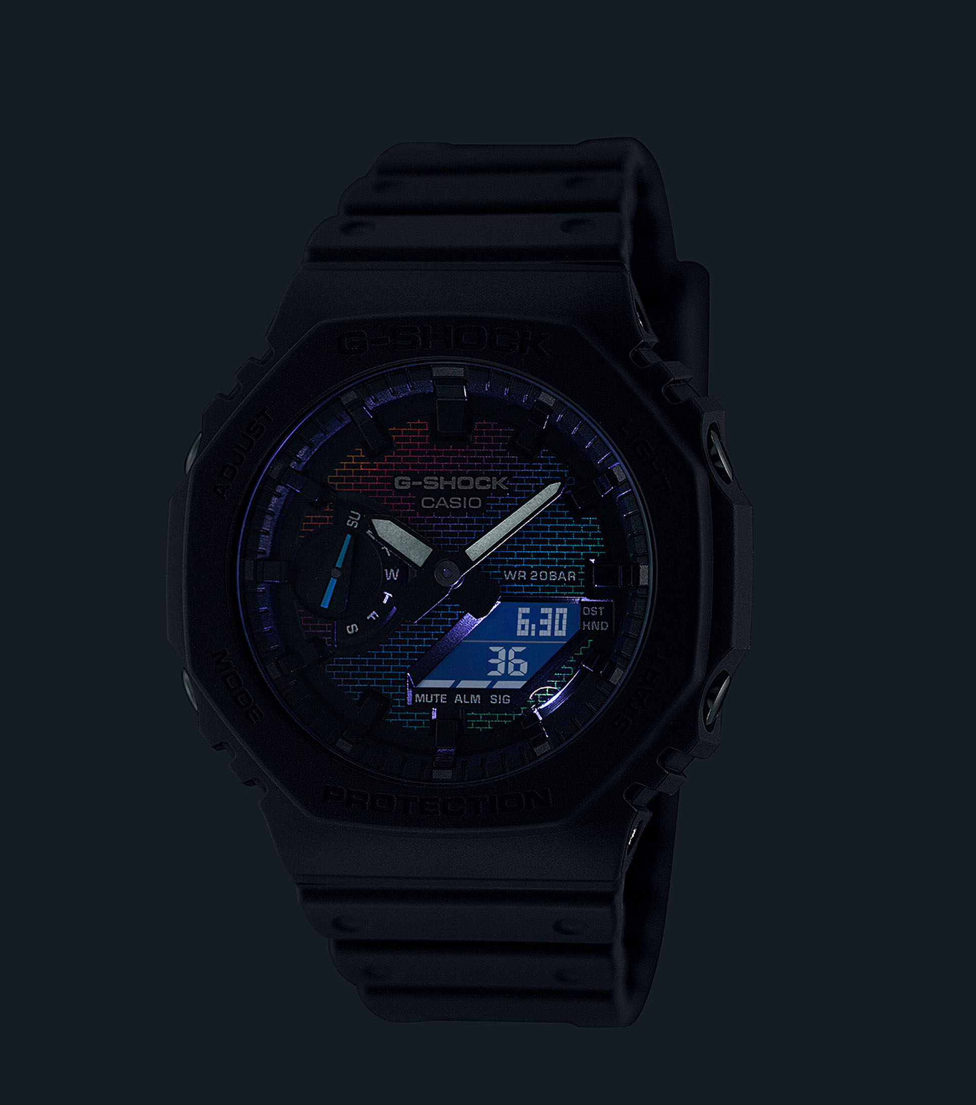 Casio Herren Armbanduhr G-Shock GA-2100RW-1AER analog digital