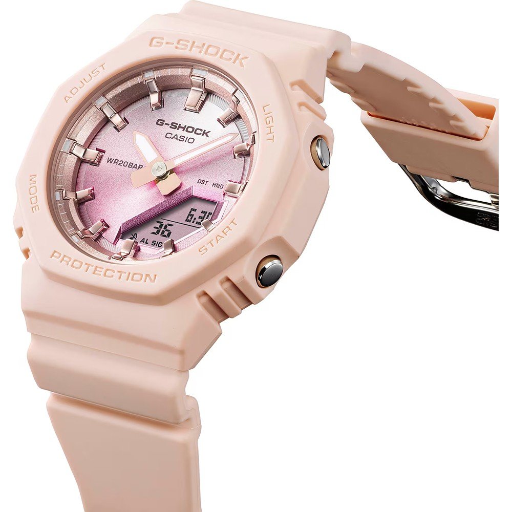 Casio Damen Armbanduhr G-Shock GMA-P2100SG-4AER rosa analog digital