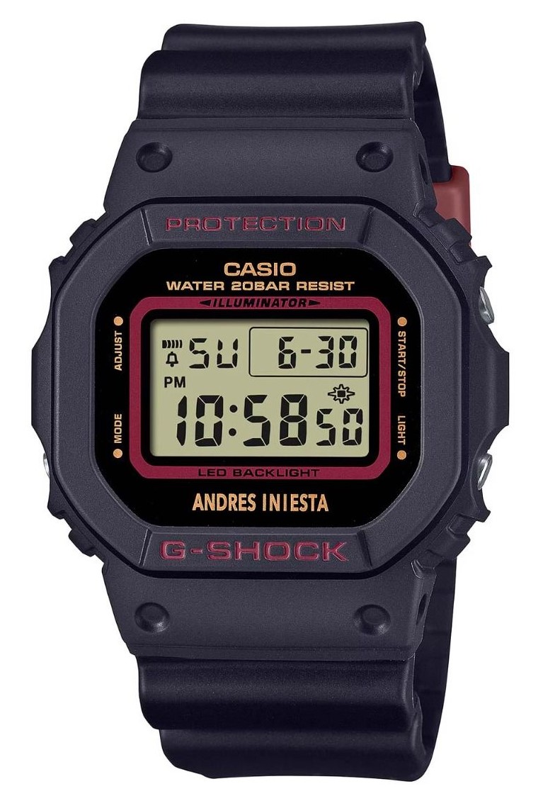 Casio Herren Armbanduhr DW-5600AI-1ER Andrés Iniesta Signature G-SHOCK 