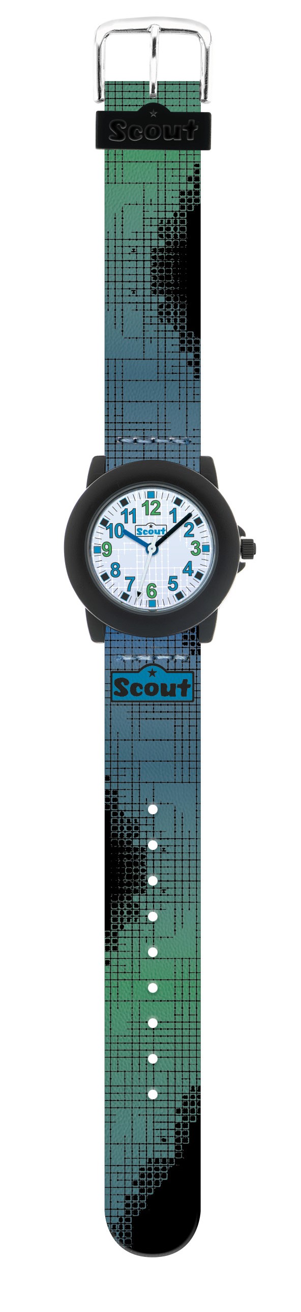 Scout Kinderuhr Crystal 280305049 grün-blau-schwarz