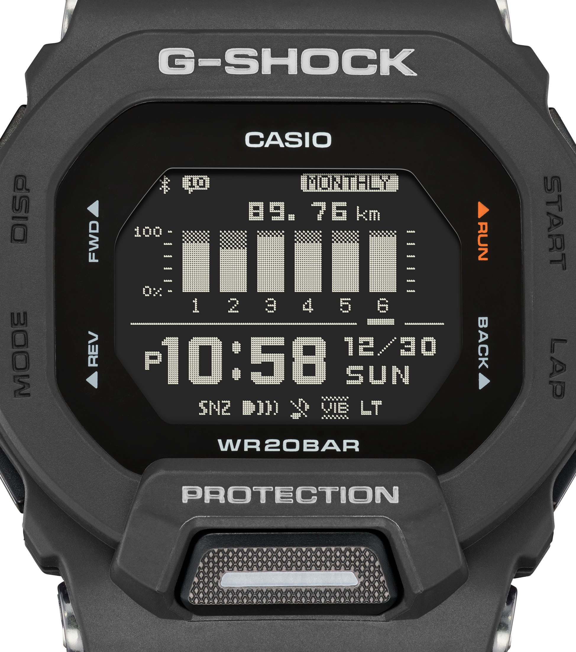 Casio G-Shock GBD-200-1ER G-SQUAD Bluetooth digital