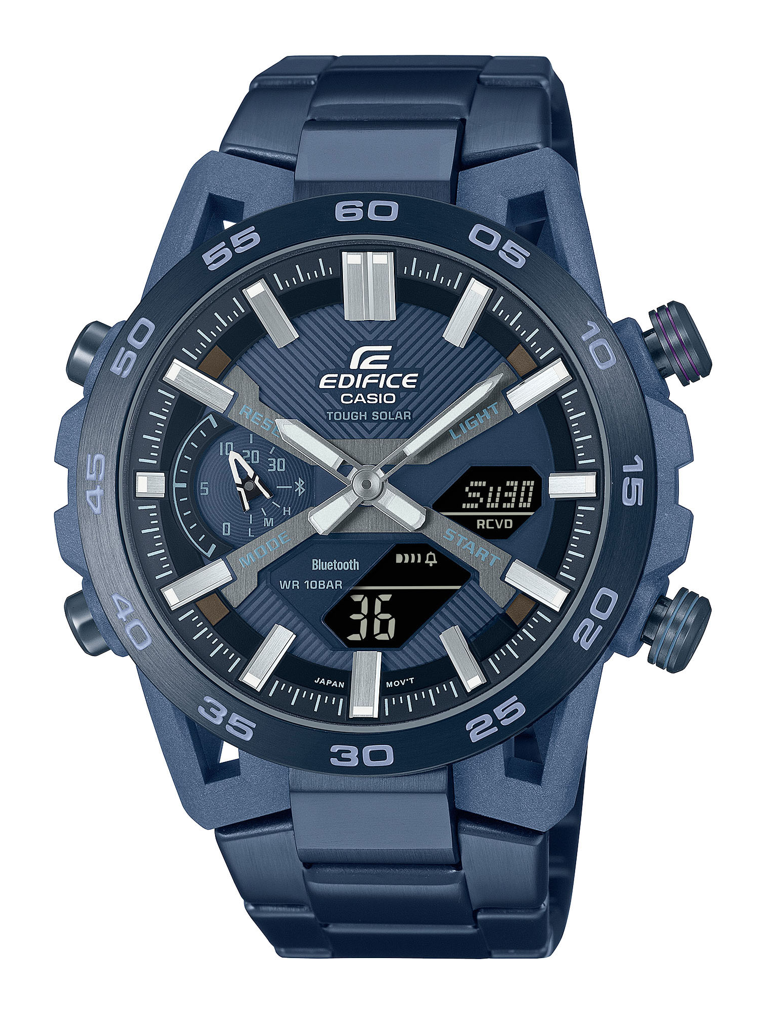 Casio Herren Armbanduhr Edifice Sospensione  ECB-2000CB-2AEF Bluetooth Smart Solar