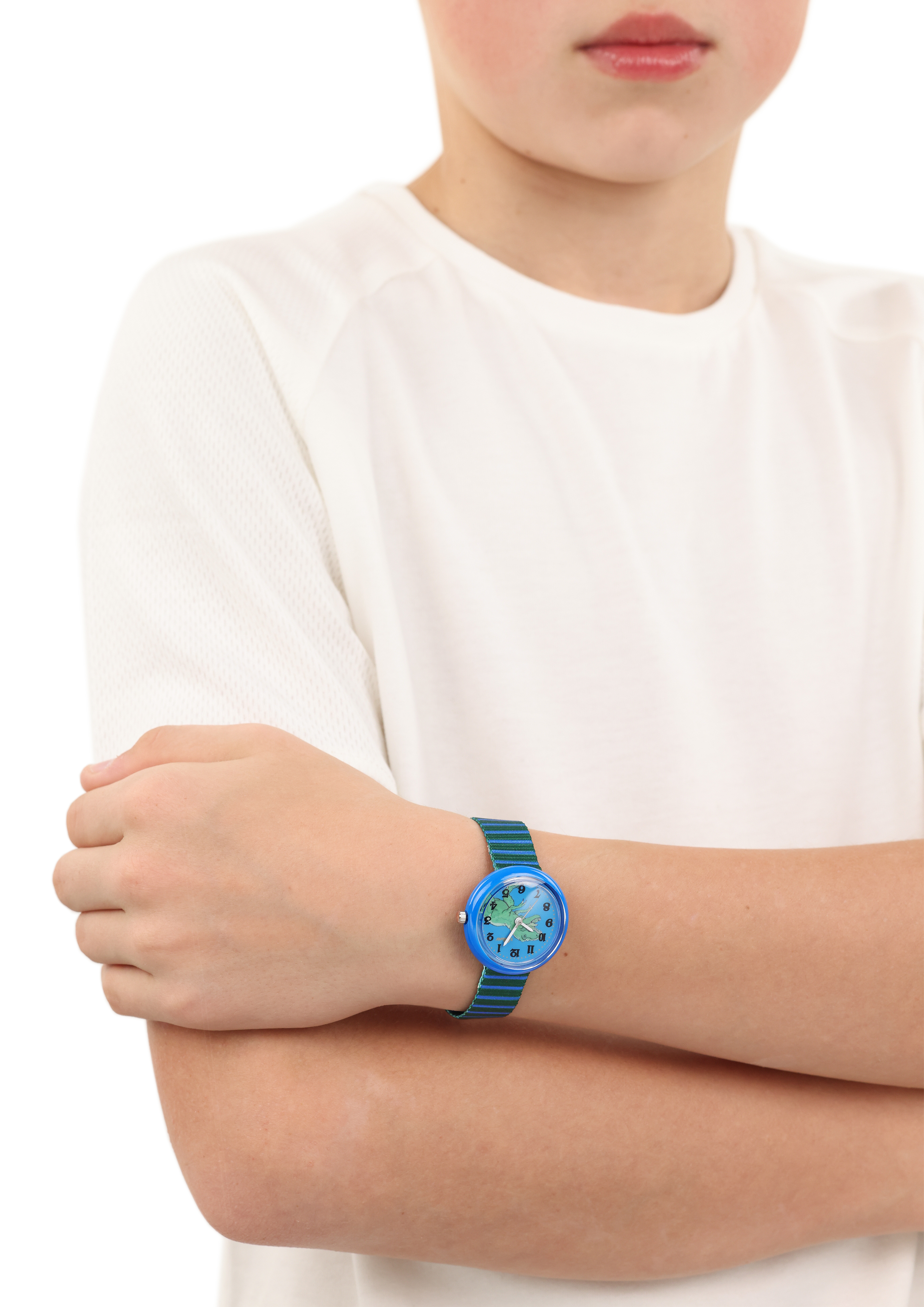 s.Oliver Kinder Armbanduhr 2038609 Dinomotiv Textilband