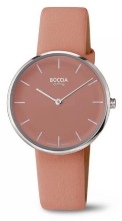 Boccia Damen Armbanduhr 3327-08 Trend Lederband APPLE SKIN vegan