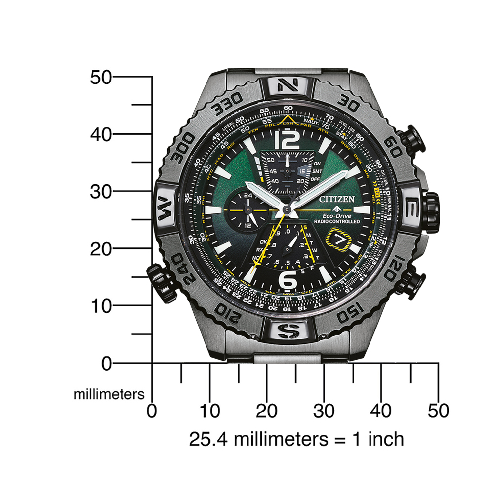 Citizen Herren Armbanduhr Funk Eco-Drive AT8227-56X Promaster Sky