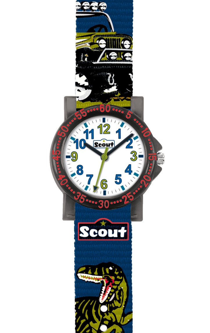 Scout Kinder Armbanduhr  The IT-Collection 280375016 Jungle blau