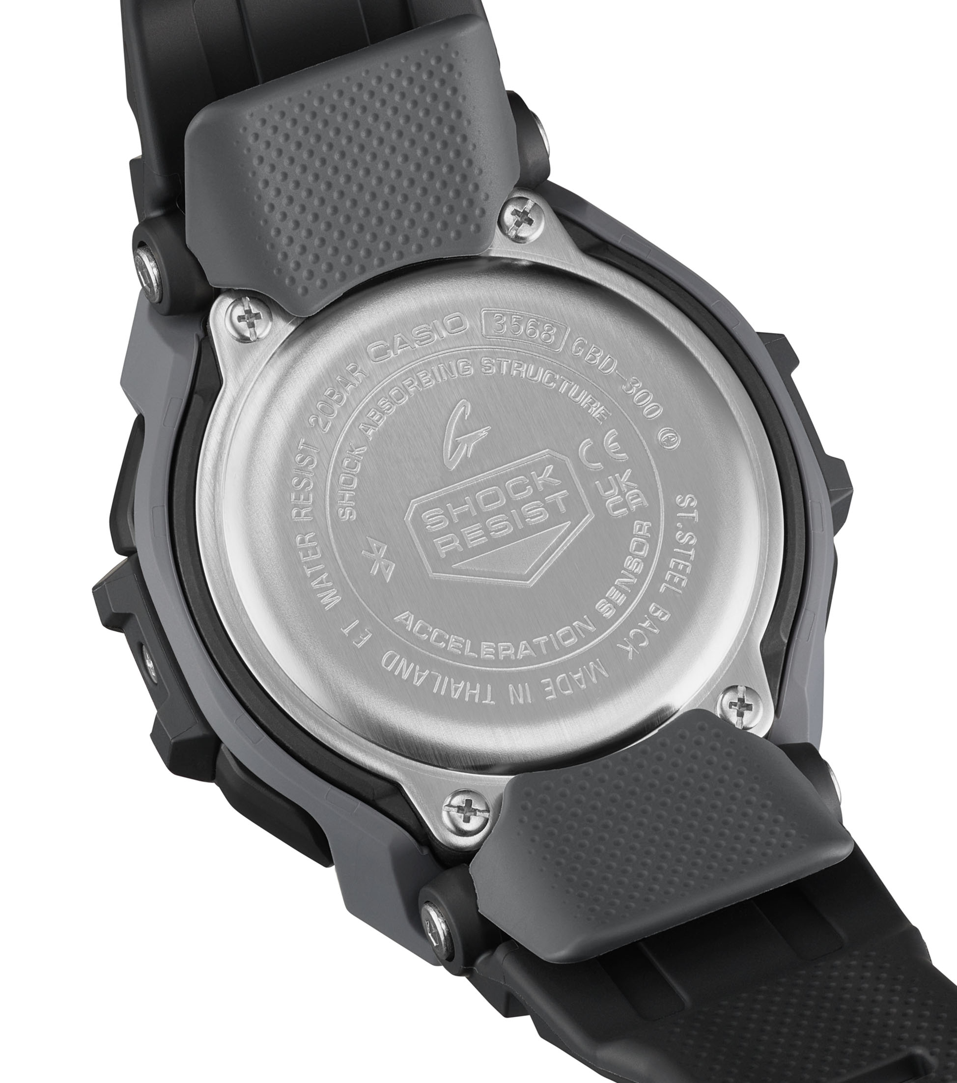 Casio G-Shock GBD-300-1ER G-SQUAD Bluetooth digital schwarz grau